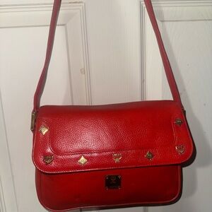 🔥AUTHENTIC🔥MCM RED EUC Women's Shoulder Bag